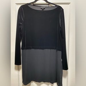 Jjill wearever velvet mixed material tunic